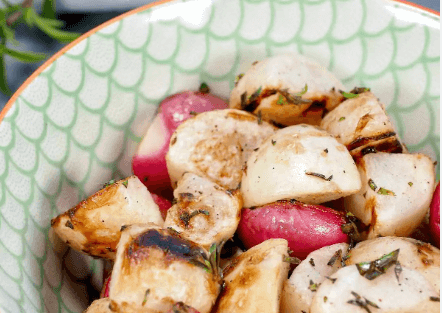 Grilled Hakurei Turnips