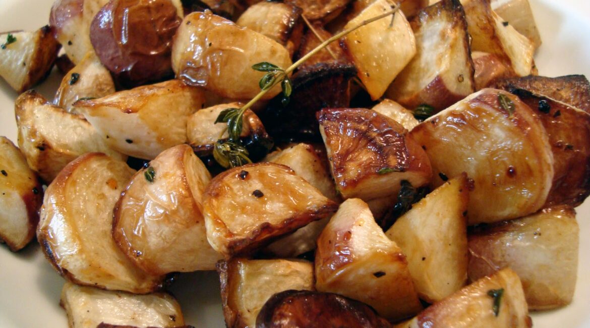 Roasted turnips
